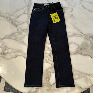 Never worn fiorucci slim cropped dark rinse jeans